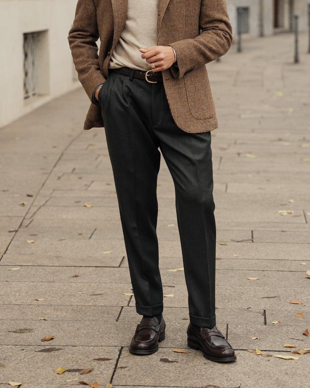 Valentino | Heritage Penny Loafer – Dark Brown Smooth Leather with Premium Leather Sole & Signature Stitch Accents