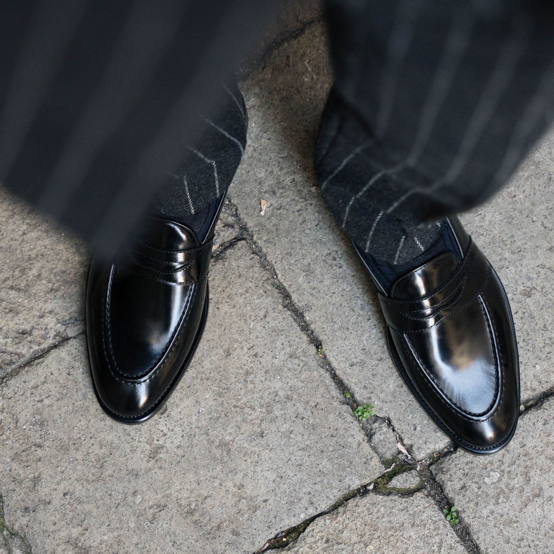 Sentinel | Penny Loafer –  Black Leather with Leather sole & Comfort Footbed