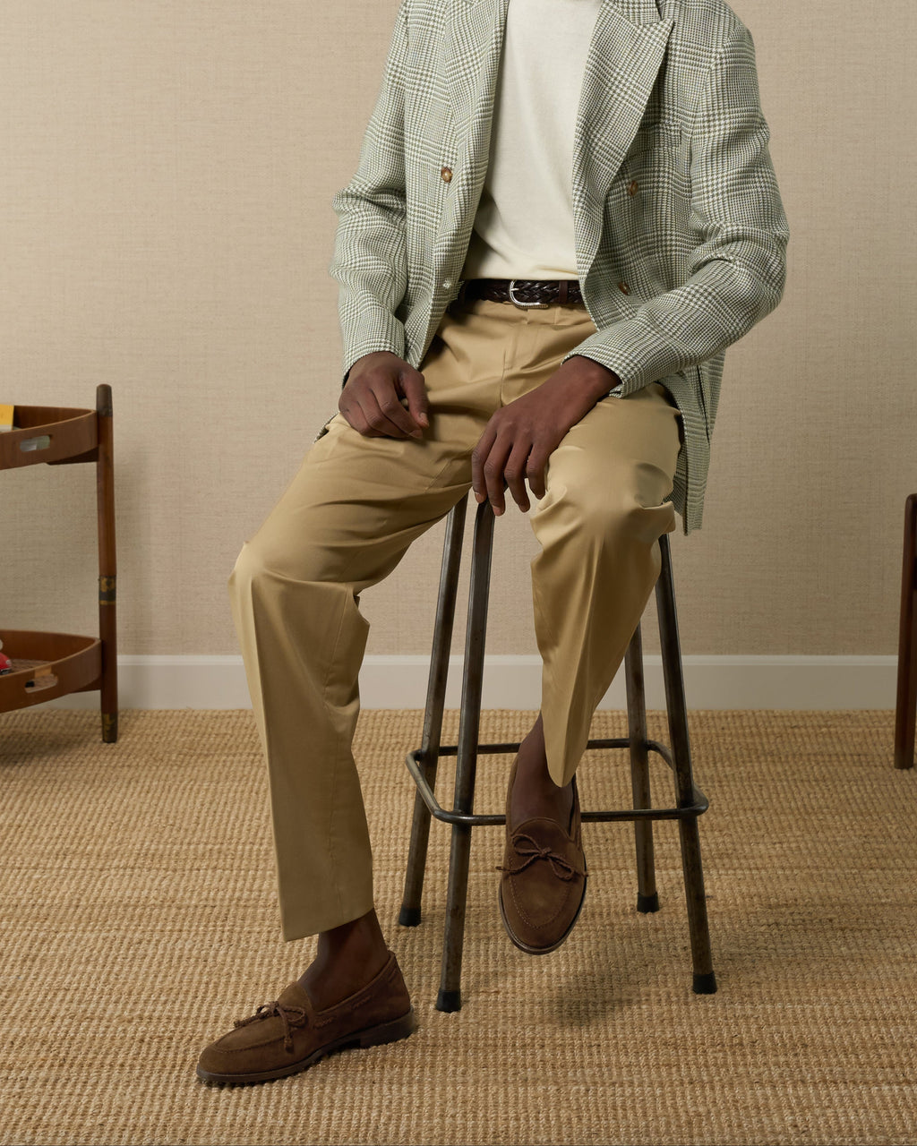 Aristo | Belgian Tassel Loafer – Tobacco Brown Washed Suede with Leather Sole & Double Cushioning