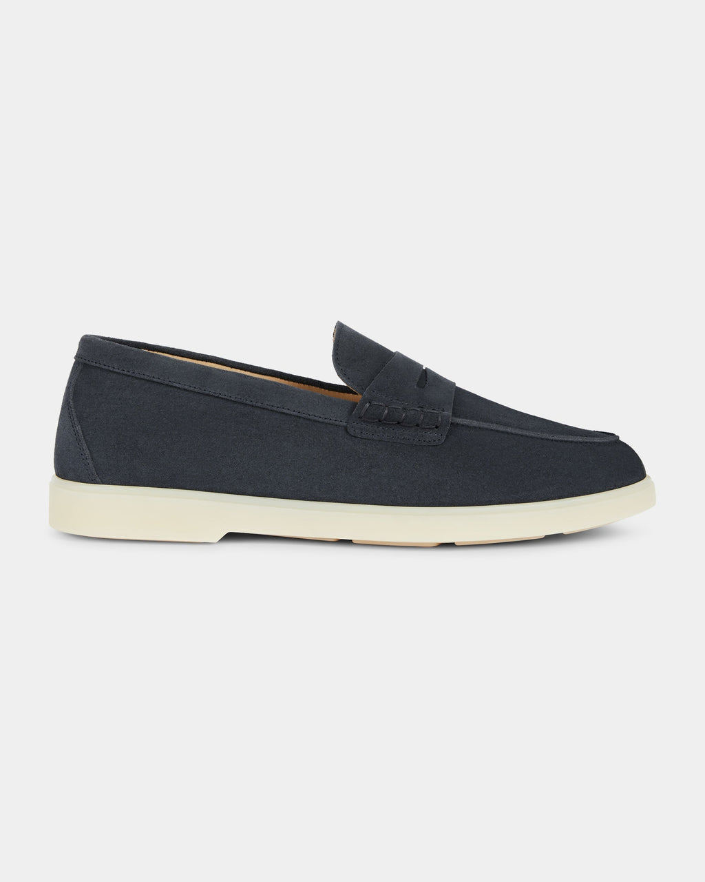 Harbour | Casual Loafer – Blue Suede Leather with Comfortable Cupr Sole & Leather Lining