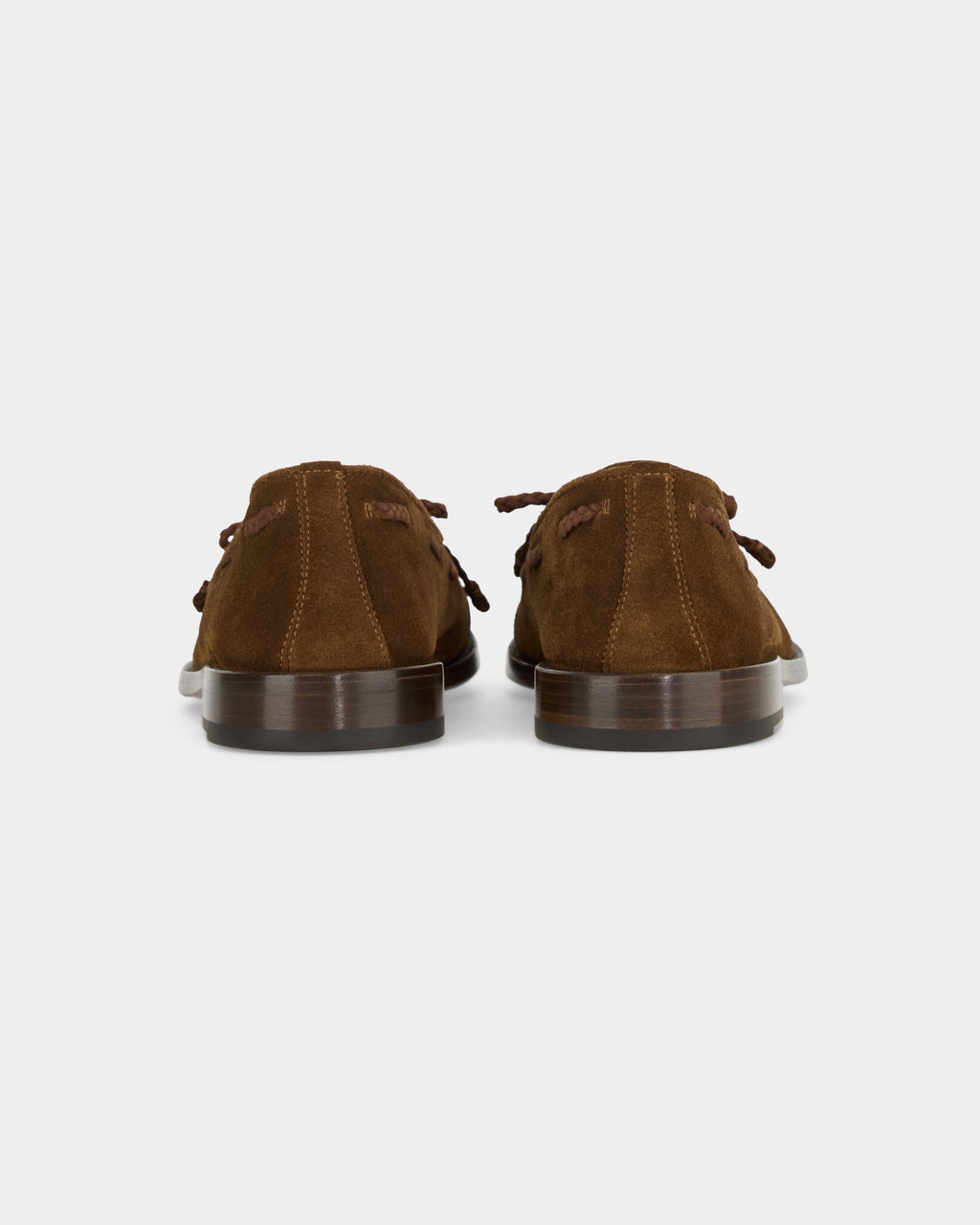Aristo | Belgian Tassel Loafer – Tobacco Brown Washed Suede with Leather Sole & Double Cushioning