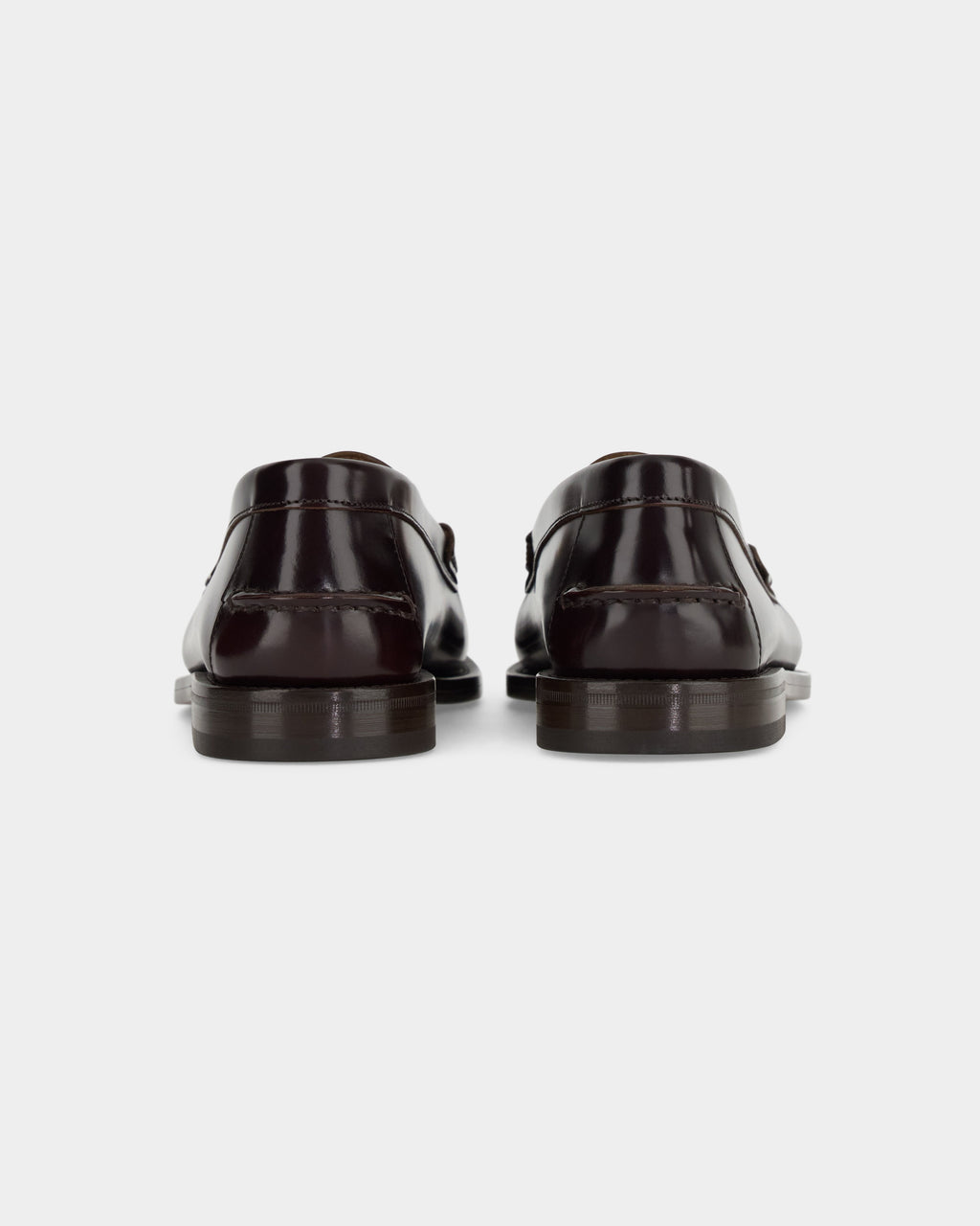 Raiser, Horsebit Penny Loafers - Burgundy Brown Smooth Leather | Lined Classic Collection