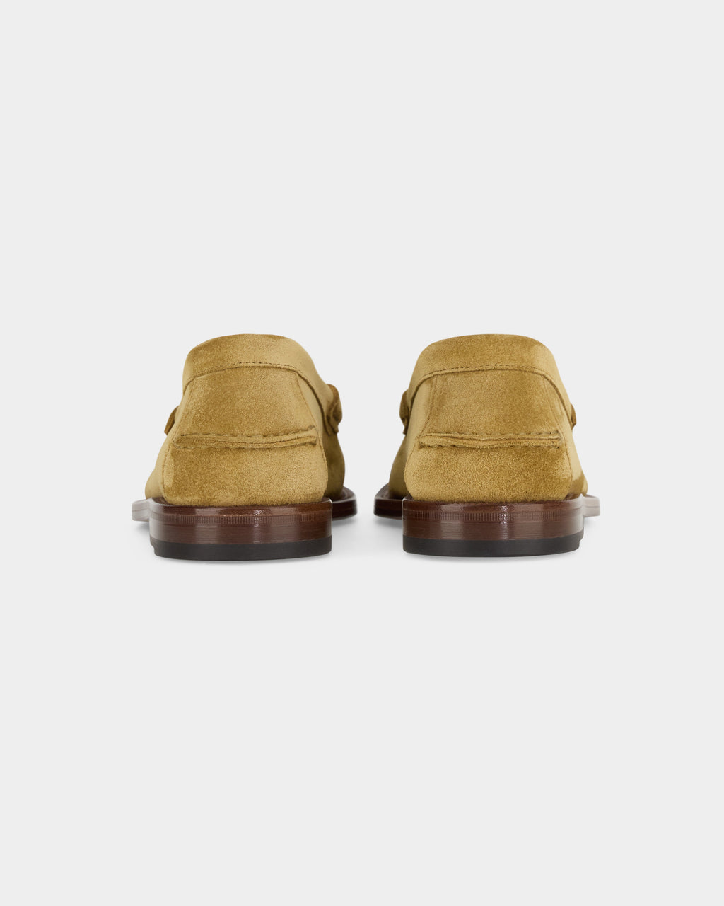 Raiser, Horsebit Penny Loafers - Beige Suede Calf Leather | Classic Collection
