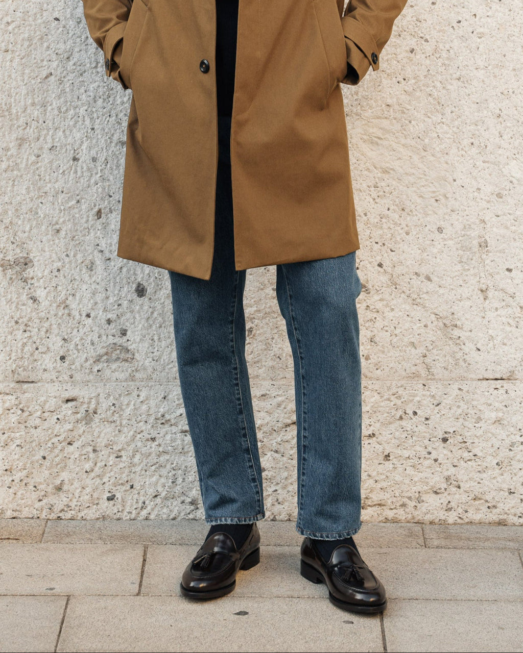 Castello | Tassel Loafer - Dark Brown Smooth Leather with Classic Stitching and Leather Sole