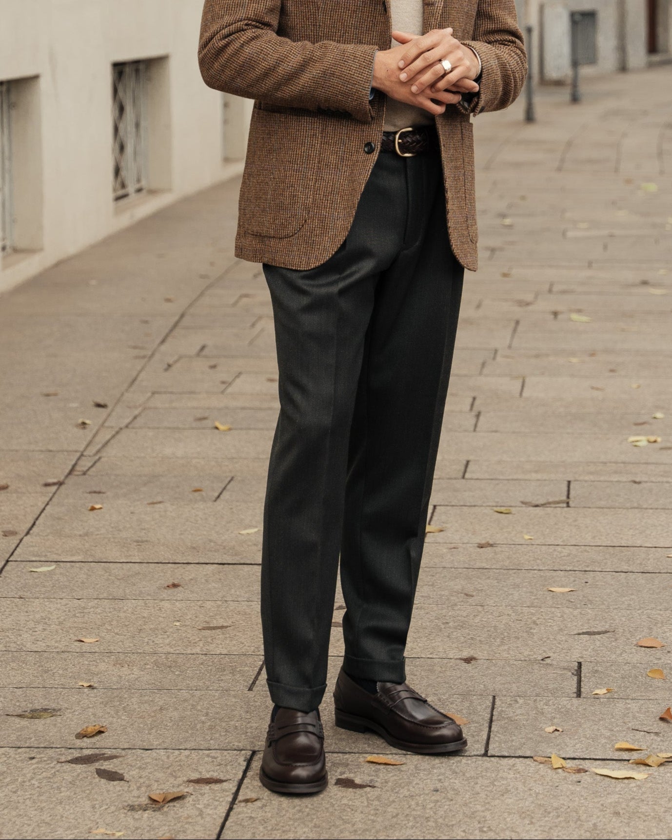 Valentino | Heritage Penny Loafer – Dark Brown Smooth Leather with Premium Leather Sole & Signature Stitch Accents