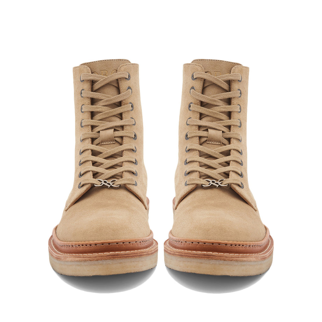 THE BEIGE MARINI COMBAT BOOTS